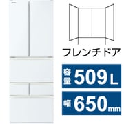 冷蔵庫 VEGETA(ベジータ) FHシリーズ(509L・幅65cm・フレンチドア(観音開き)・6ドア・グランホワイト) GR-Y510FH-EW
