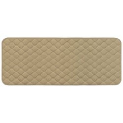 モッチン mocchin 冷感 キッチンマット インテリアマット ベージュ 触れた瞬間ひんやりサラサラ冷感 すべり止め加工 48×120cm
