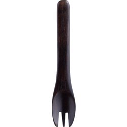 素地 ポッコリ型 黒染 フォーク 12.5cm