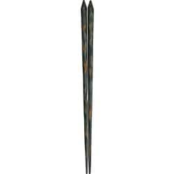 木箸 けずり 黒 23cm 食洗機可 日本製