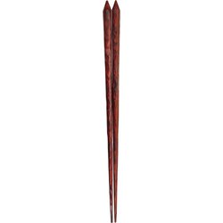 木箸 けずり 赤 23cm 食洗機可 日本製