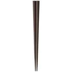 木箸 一半八角漆 黒檀 23.5cm 漆塗り 日本製
