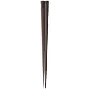 木箸 一半八角漆 黒檀 23.5cm 漆塗り 日本製