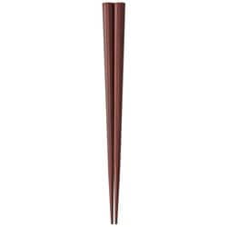 木箸 一半八角漆 紫檀 23.5cm 漆塗り 日本製