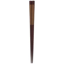 男箸 八角弥生 赤 23.5cm 食洗機可 日本製