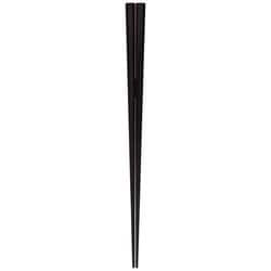 箸 漆八角先角黒檀 24cm 漆塗り 日本製