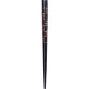 箸 細身斑貝 23.5cm 漆塗り 日本製