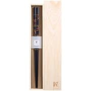 匠桐箱1膳入ギフト箸 細身斑貝 23.5cm 漆塗り 日本製