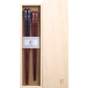匠桐箱2膳入ギフト箸 天丸花筏 23cm・21cm 日本製 食洗機可