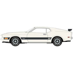 AWSP173B 1/64 1973 フォード マスタング マッハ 1 パールホワイト [ダイキャストミニカー]