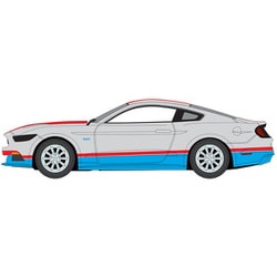 AWSP178A 1/64 2017 フォード マスタング GT トリビュート シルバー/ペティブルー [ダイキャストミニカー]