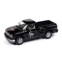 AWBC002CBK 1/64 2003 シェビー シルバラード ステップサイド PBR ブラック [ダイキャストミニカー]