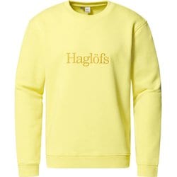 ホグロフス クルーネック メンズ スウェット Pale Yellow（5SC） XLサイズ 607657