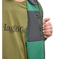 Haglofs - HAGLOFS ホグロフス 中綿ジャケット スパイアミミックジャケット緑メンズM ホグロフス スパイア ミミック ジャケット メンズ ソフトシェル