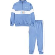1/4 ZIP PANT SET キッズ トップス 長袖 パンツ セットアップ BLUE(UAV) 4サイズ(日本:105cm ※3-4歳) 86M660