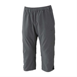 ストレッチクロス7分丈パンツ ユニセックス フィットネス 3/4パンツ ダークグレー杢（08） Sサイズ 32MDC011