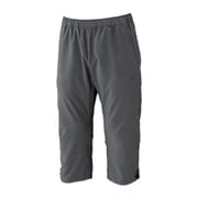 ストレッチクロス7分丈パンツ ユニセックス フィットネス 3/4パンツ ダークグレー杢(08) Sサイズ 32MDC011