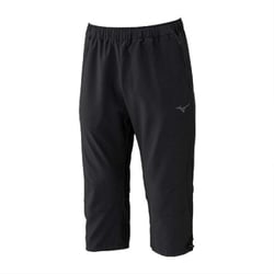 ストレッチクロス7分丈パンツ ユニセックス フィットネス 3/4パンツ ブラック（09） Mサイズ 32MDC011