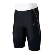 アクアフィットネス用EZ SWIM ハーフスパッツ メンズ 水着 ブラック×ゴールド（95） Lサイズ N2JBC121