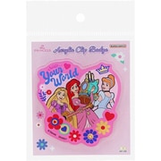 S8349908 [限定 アクリルクリップバッジ ディズニープリンセス Colurful Fairy Tales 集合ピンク]