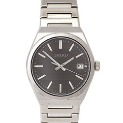 クォーツ SS ブレス 10BAR ブラック メンズ 並行輸入品 1年保証 SUR557P1
