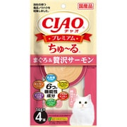 CIAO プレミアム ちゅ~る まぐろ&贅沢サーモン 14g×4P