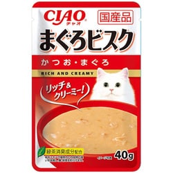 CIAO まぐろビスク かつお・まぐろ スープタイプ 40g [キャットフード]
