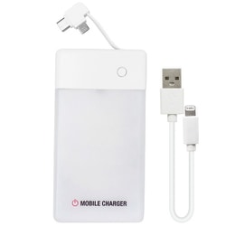 乾電池式充電器 1台4役（Lightning/Type-C/microUSB/USB out）＋LEDライト BJ-MUSB6AN WH