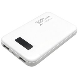 モバイルバッテリー 5000mAh リン酸鉄リチウムイオン ホワイト MB-LS5000 WH