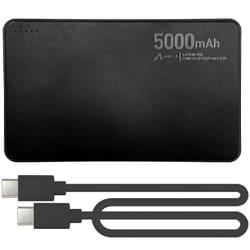 モバイルバッテリー 5000mAh 準固体リチウムイオン ブラック MB-SS5000 BK