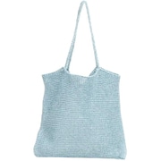 10-00-01280 cache cache カシュカシュ ラメ糸編みトートバッグ トートバッグ ブルー cache01280