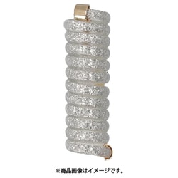 HCF0147 コイルアップ コイルゴム ラメ.シルバー coilup2
