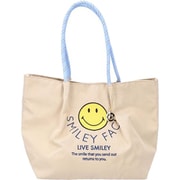 STNI-01 SMILEY FACE 刺繍トート トートバッグ ベージュ stni01