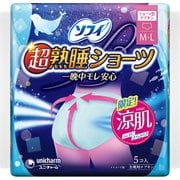 限定 ソフィ超熟睡ショーツ 涼肌 ML 5枚 [生理用ナプキン]
