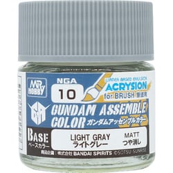 NGA10 ガンダムアッセンブルカラー ベースカラーシリーズ 10ml ライトグレー [プラモデル用塗料]