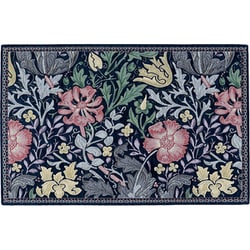 マット 玄関 約60×92cm コンプトン モリス MORRIS ネイビー ダークブルー すべり止め FH1713_15DB