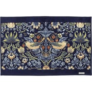キッチンマット 50×80cm いちご泥棒 モリス MORRIS ブルー すべり止め 洗える FT1702A_13B