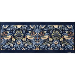 キッチンマット 50×120cm いちご泥棒 モリス MORRIS ブルー すべり止め 洗える FT1702A_17B