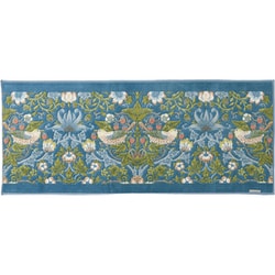 キッチンマット 50×120cm いちご泥棒 モリス MORRIS ブルーグリーン すべり止め 洗える FT1702A_17BG