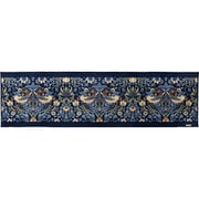 キッチンマット 50×180cm いちご泥棒 モリス MORRIS ブルー すべり止め 洗える FT1702A_23B