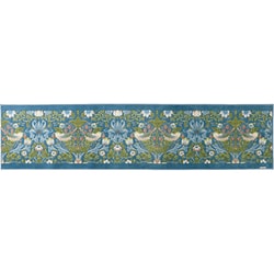 キッチンマット 50×210cm いちご泥棒 モリス MORRIS ブルーグリーン すべり止め 洗える FT1702A_26BG
