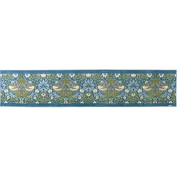 キッチンマット 50×240cm いちご泥棒 モリス MORRIS ブルーグリーン すべり止め 洗える FT1702A_29BG