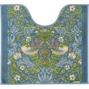 トイレマット 60×65cm いちご泥棒 モリス MORRIS ブルーグリーン すべり止め 洗える FT1702A_92BG