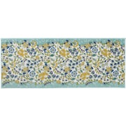 キッチンマット 50×180cm ガーデンナチュール ブルーグリーン ミントン MINTON すべり止め 洗える 抗菌防臭 FT1230_23BG