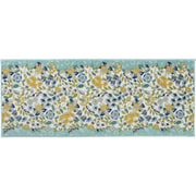 キッチンマット 50×240cm ガーデンナチュール ブルーグリーン ミントン MINTON すべり止め 洗える 抗菌防臭 FT1230_29BG