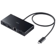 USB Type-C ドッキングステーション PD88W USB Type-C×1/USB A×3/HDMI×1/LAN 4K/30Hz対応 ケーブル長50cm 5Gbps対応 ブラック USB-DKM10BK