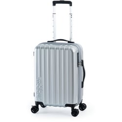 スーツケース mobus 拡張タイプ 旅行日数目安：3～4泊 31L/拡張時38L フットストッパー USB充電ポート TSAロック搭載 シルバー MBC-1912-18W