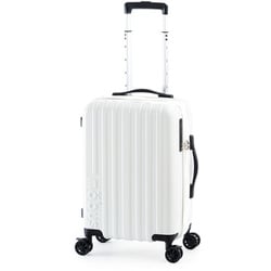 スーツケース mobus 拡張タイプ 旅行日数目安：3～4泊 31L/拡張時38L フットストッパー USB充電ポート TSAロック搭載 アイボリー MBC-1912-18W