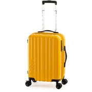 スーツケース mobus 拡張タイプ 旅行日数目安:3~4泊 31L/拡張時38L フットストッパー USB充電ポート TSAロック搭載 マスタード MBC-1912-18W