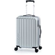 スーツケース mobus 拡張タイプ 旅行日数目安:5~7泊 51L/拡張時61L フットストッパー USB充電ポート TSAロック搭載 シルバー MBC-1912-22W